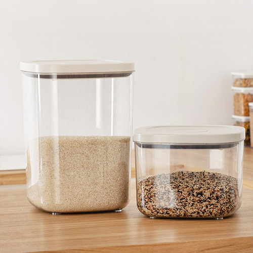 원터치 밀폐 투명 쌀통 5kg / 10kg (배송지연)