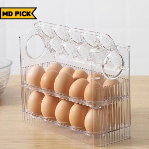 [MD추천][비밀공구] 자동으로 접히는 슬림 계란 보관함